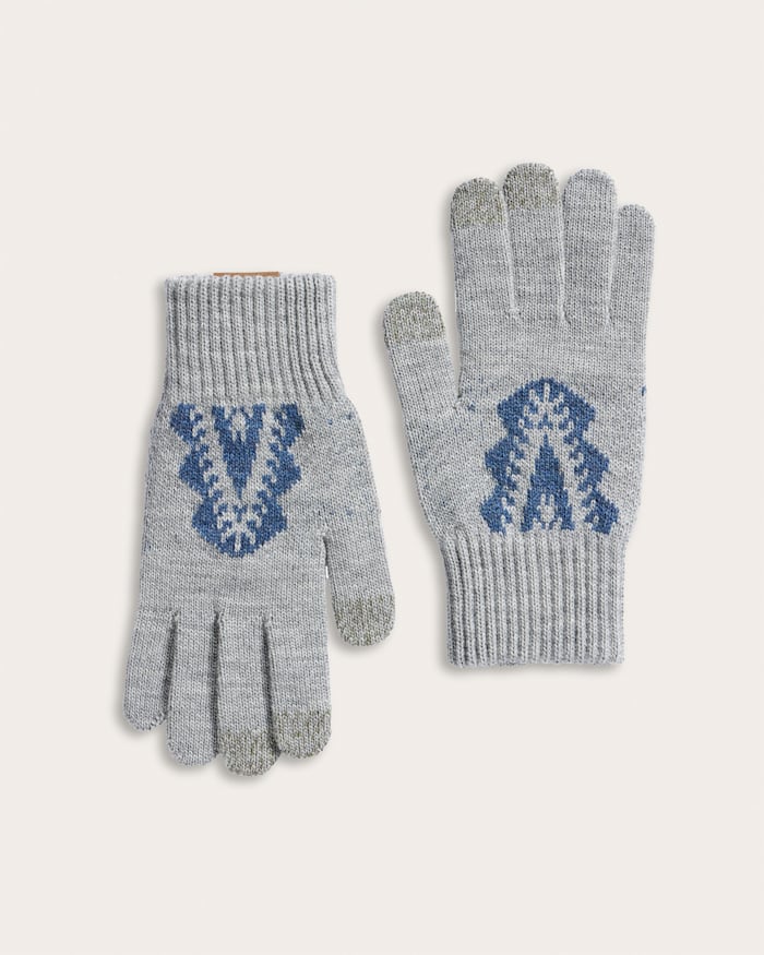 AUTUMN BIRCH MERINO KNIT TEXTING GLOVES
